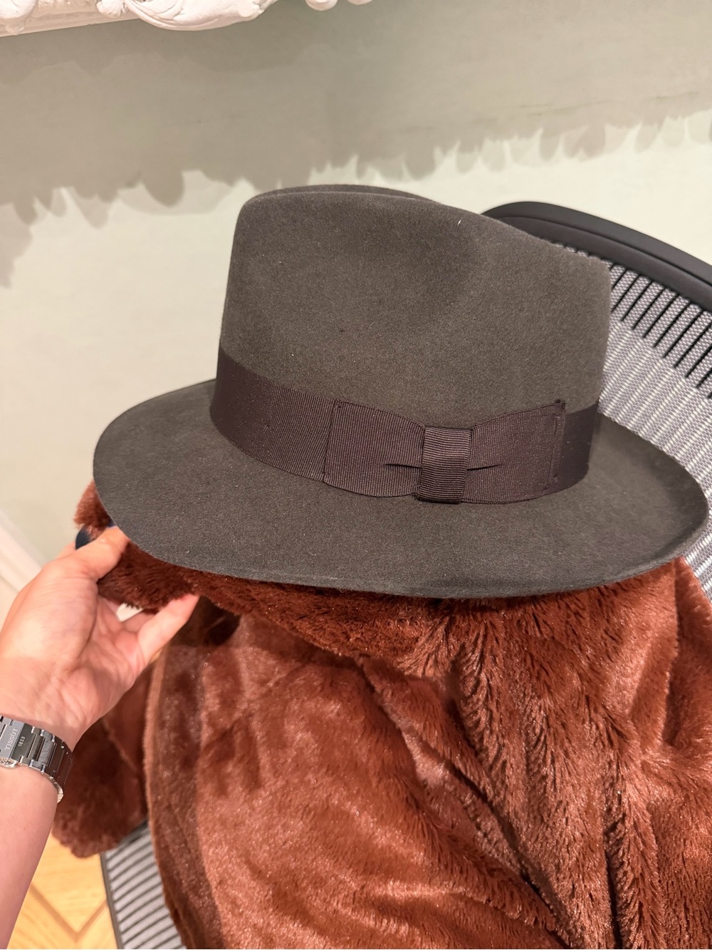 Morris Costume 100% Wool Fedora Hat